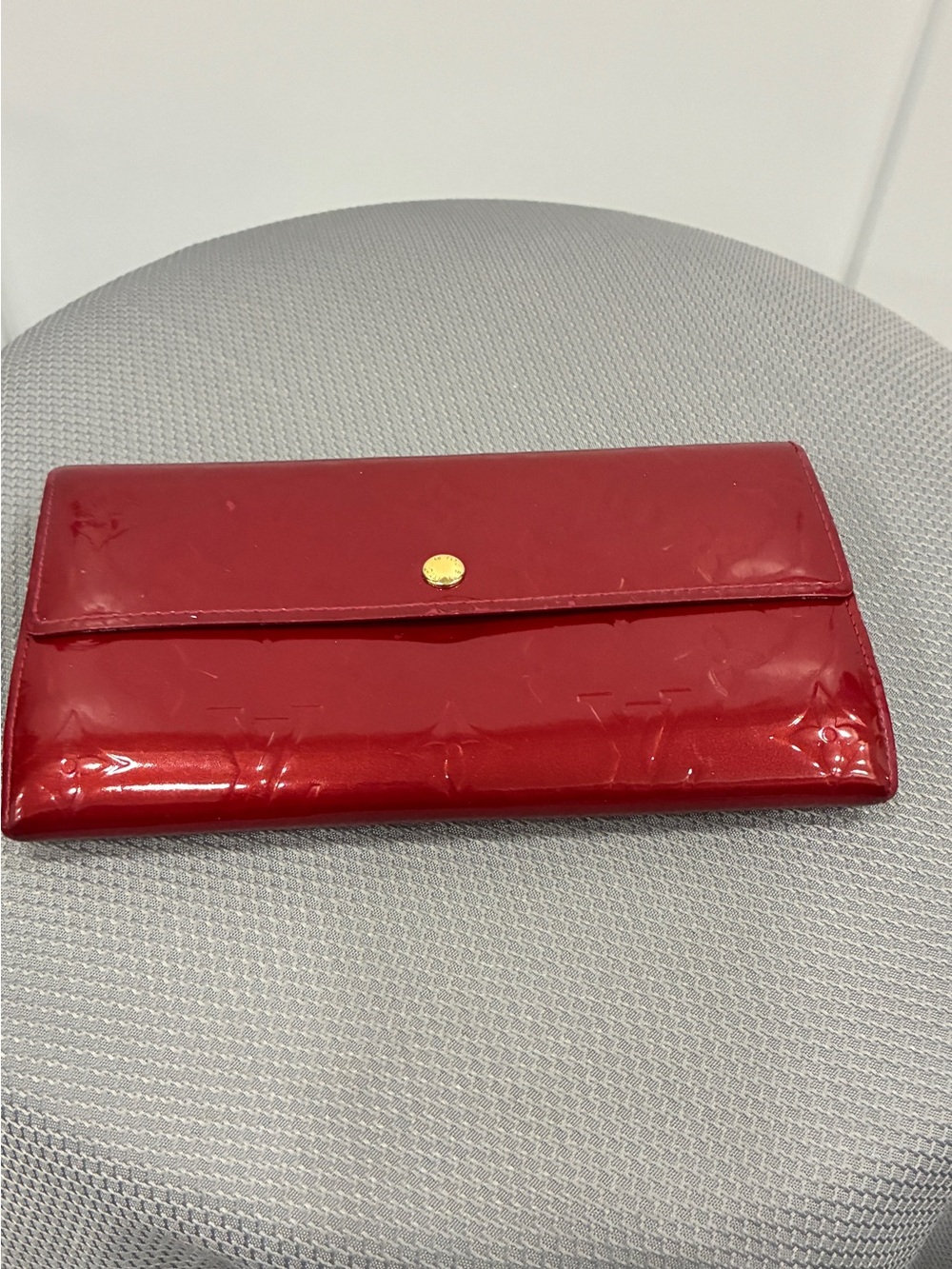 Authentic Louis Vernis Sarah Wallet Rose Indien- used